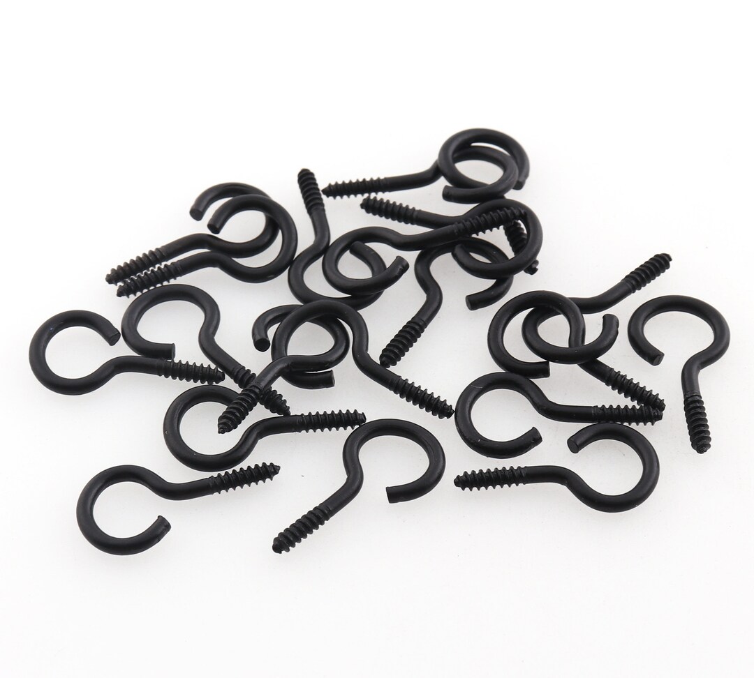 Black Screw Eye Bailsscrew Eye Pins Wood Screws Eye Hook for Etsy