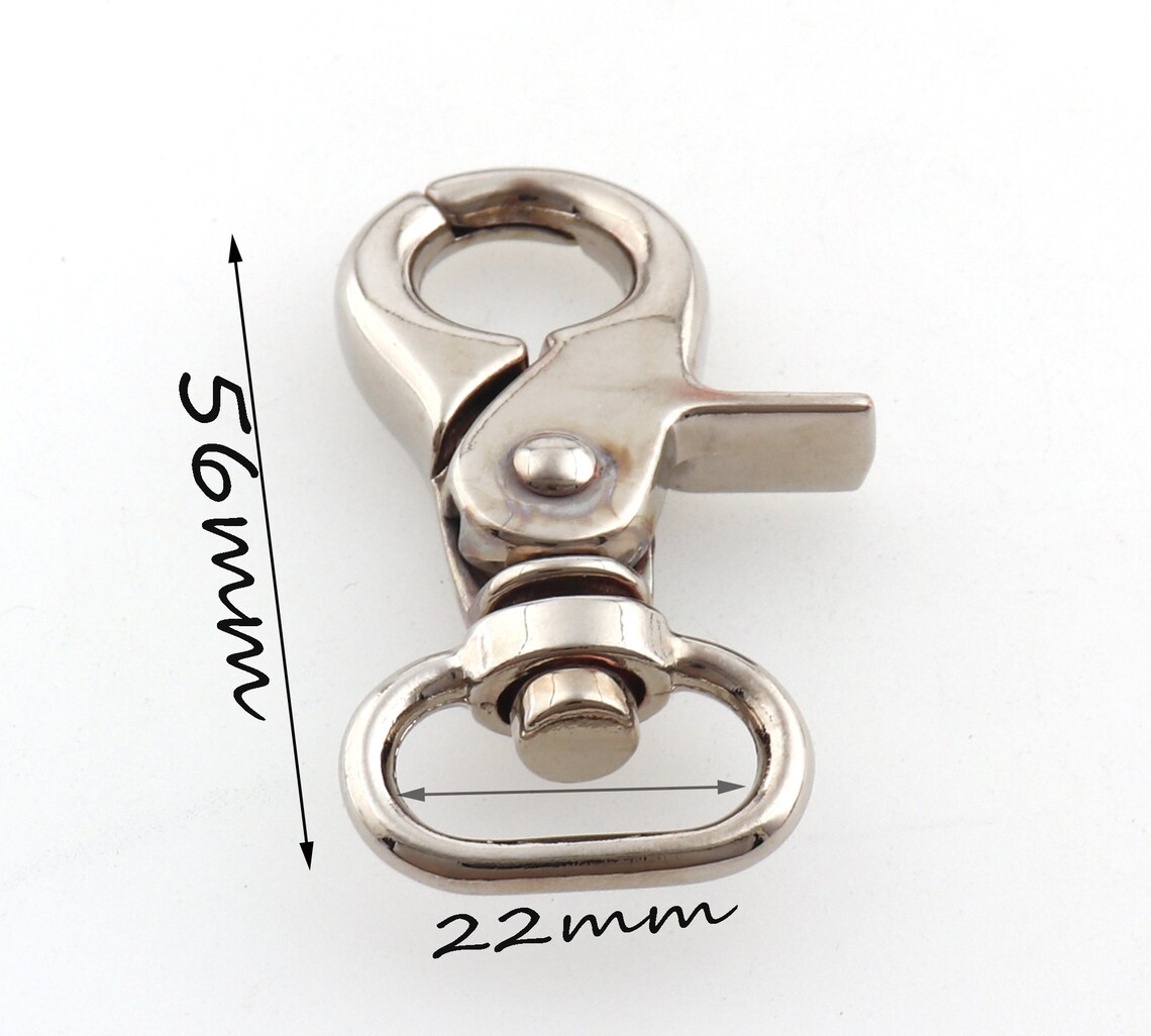 Silver Heavy Duty Swivel Clasp Metal Lobster Swivel Clasp Hook Etsy