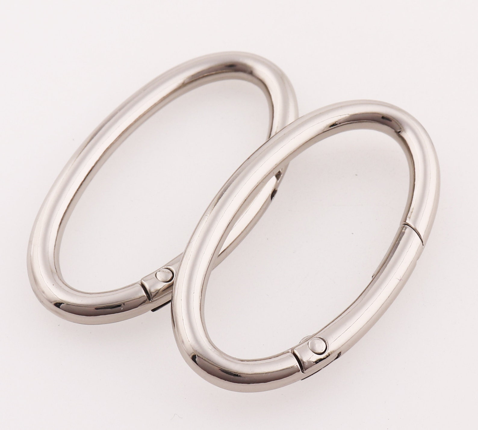 Silver Oval Spring O Ring O Ring Spring Gate Ring Metal Spring Etsy