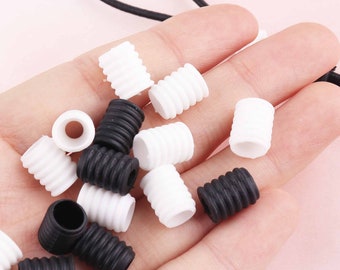 Plastic Cord Lock Stopper Cord End Cap Plastic Buckle Cord Stopper Ends FOR  Bagpack Rope Paracord Purse-20pcs 