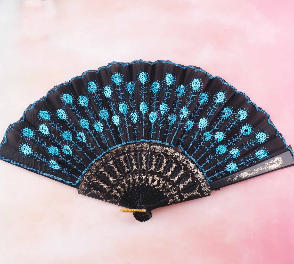 1pcs Handheld Folding Fan Cultural Hand Fanjapanese Folding Etsy