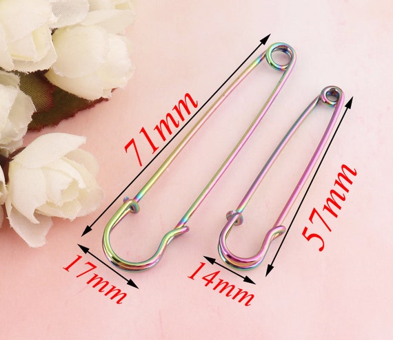 Buy Rainbow Safety Pin,colored Safety Pins,25pcs Brooch Pin,unique