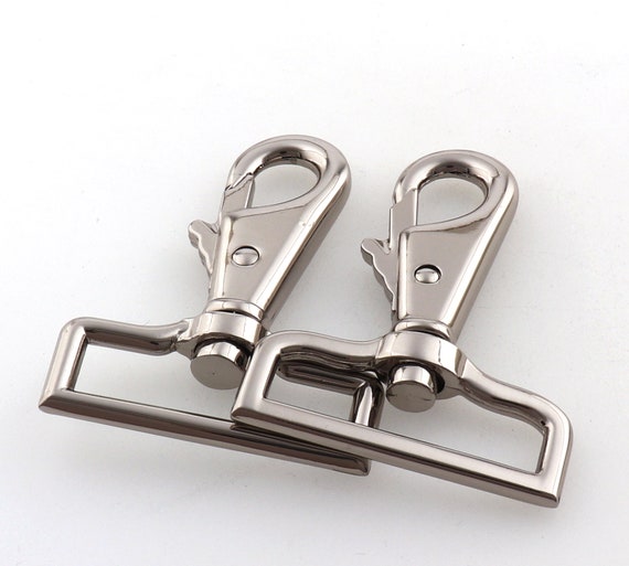 Heavy Duty Swivel Clasp Silver Trigger Snap Hook Push Gate Clip Purse  Hardware for Bag Handbag 38mm Webbing Strap Clip Lobster Claw Clasp -   Canada