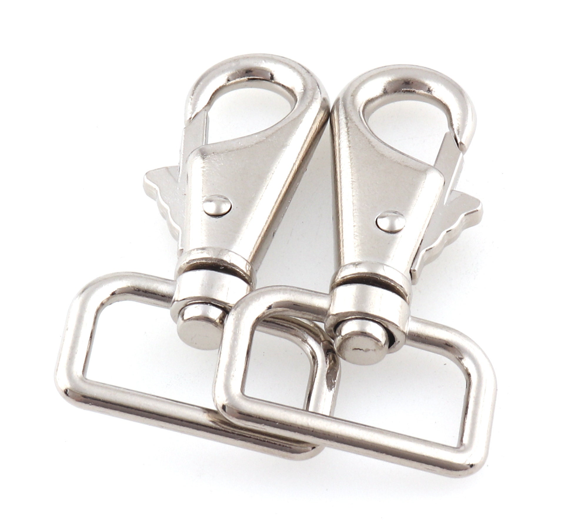 Heavy Duty Swivel Clasp Silver Trigger Snap Hook Push Gate Etsy