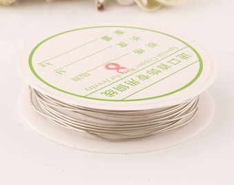 20ga Silver Plated Wire,Wrapping Supplies,0.8mm 1.5 mètre Silver Jewelry Wire,Jewelry Crafting Wire Wrapping Supplies