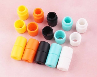 colors Paracord Breakaway Clasp Plastic Toggle End Cord Shoelace Sportswear Accessories Stopper Cord Toggle Lock Bag Buckle Cord Stopper