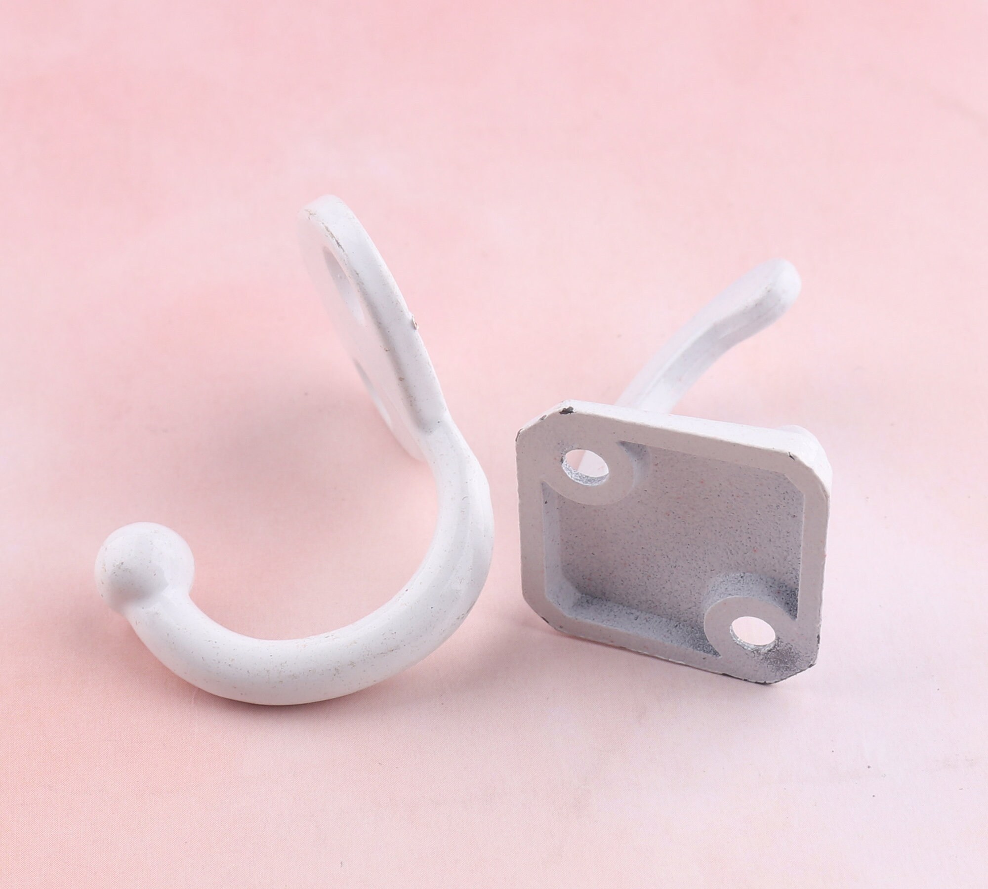 White Wall Hooks Decorative Hooks Coat Hangers Small Curtain Etsy