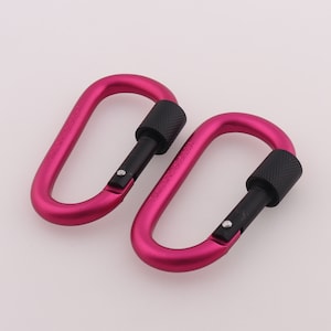 Strong Hot Pink Carabiner Clip Sac à dos en aluminium Kettle Suspension Tool Personnalisé Carabiner Carabiner porte-clés Carabiner Key Ring