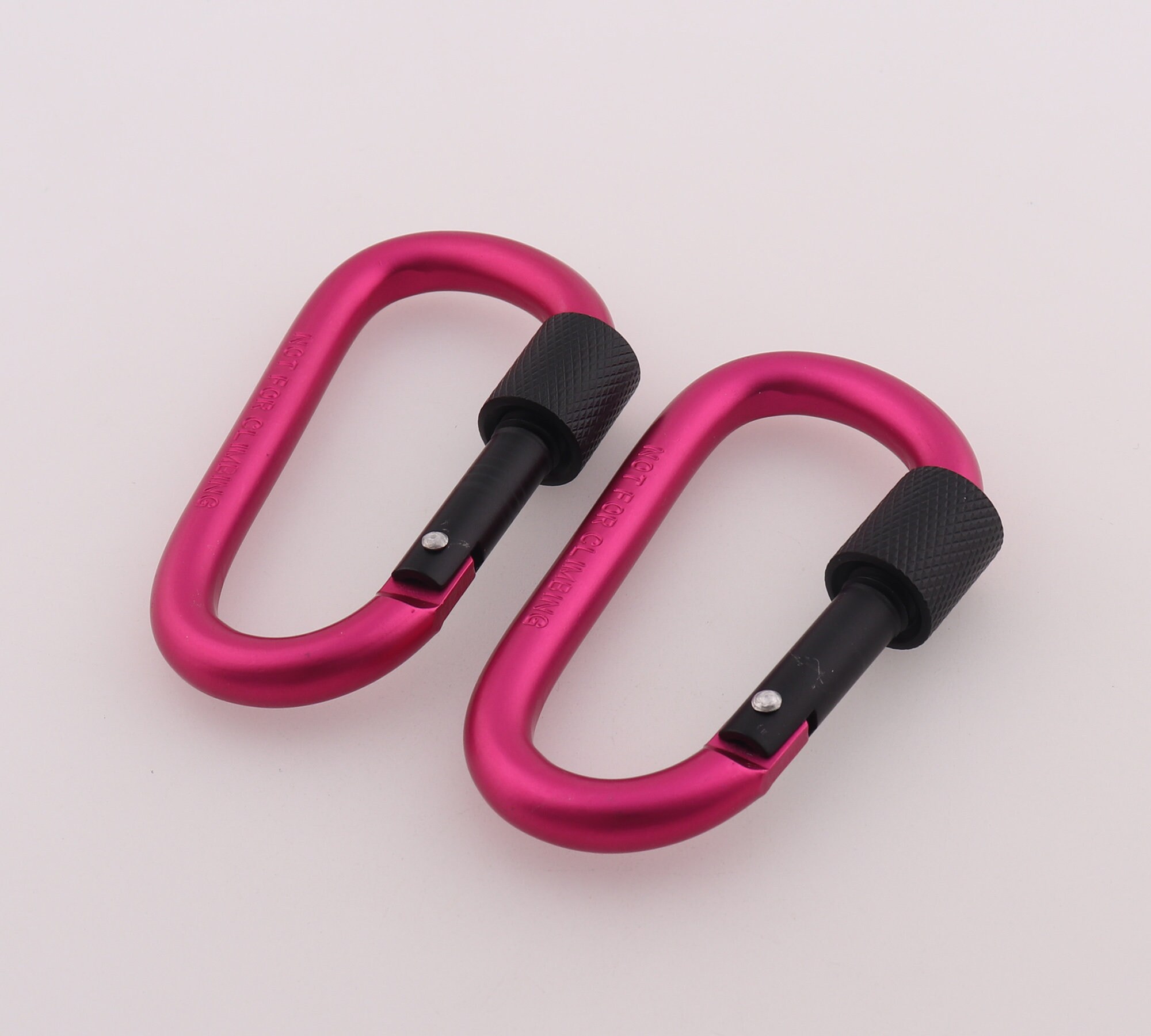 Strong Hot Pink Carabiner Clip Aluminum Backpack Kettle Suspension
