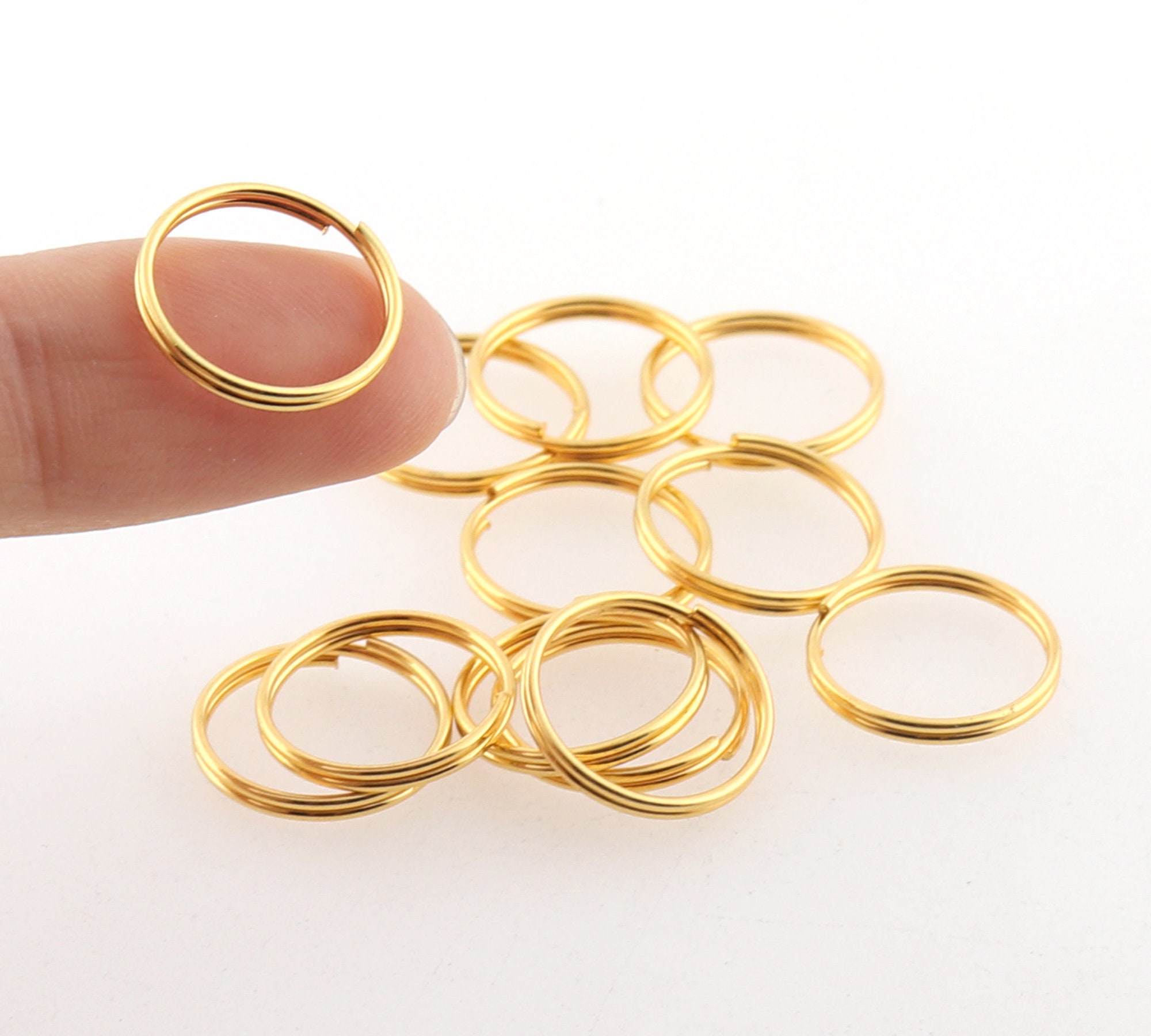 Bulk Jump Rings gold Split Rings jump rings Double Loop Split Etsy