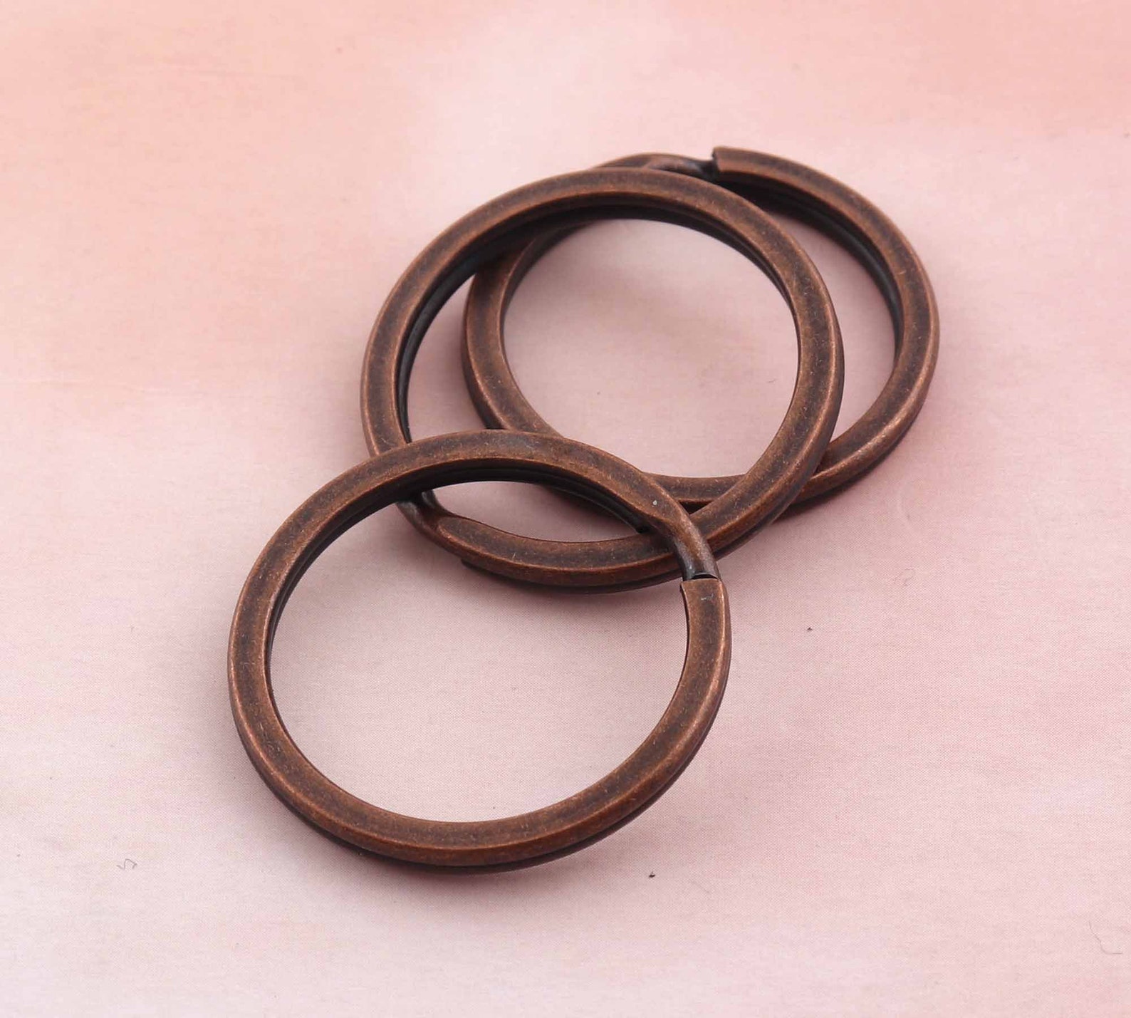 Split Key Ring Large Split Rings Bronze Copper 25mm Round Etsy