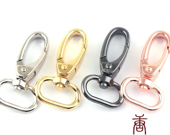 25mm swivel clasp claw gold swivel dog hook Bag Key Ring Hook Findings Keychain key ring clasp strap Purse clip