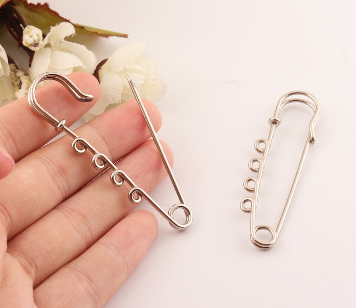 64x15mm silver Large safety pinJumbo Safety Pins with four Etsy
