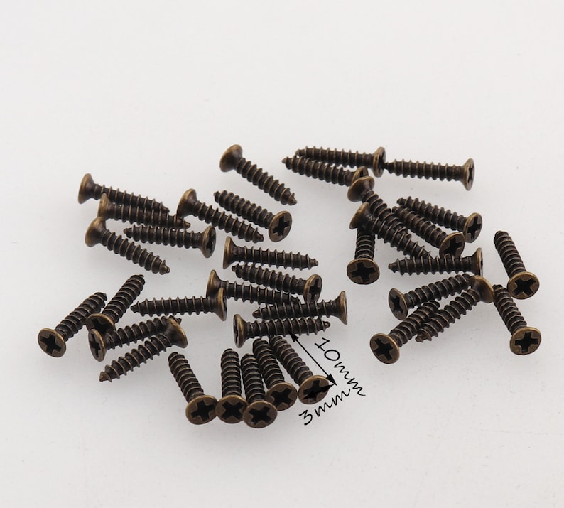 Antique Bronze Screws Round Head Iron Screws Hinge Screws Wood Etsy
