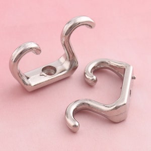 Decorative Hooks Shabby Chic Wall Hanger Silver Wall hooks Small Hanger Clothing purse Hanger Coat Hook Bath Towel Hook Hallway Hook