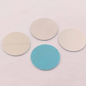 10pcs 18Gauge hand stamping blanks, round blanks, stamping discs,32mm 1 1/4inch No Hole Brushed Aluminum Stamping Blanks