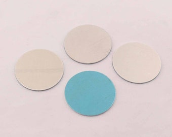 10pcs 18Gauge hand stamping blanks, round blanks, stamping discs,32mm 1 1/4inch No Hole Brushed Aluminum Stamping Blanks