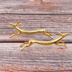 2pcs Cutlery chopsticks holder,knife and fork holder,cute Christmas deer chopsticks holder,gold silver color,metal cutlery chopsticks rest
