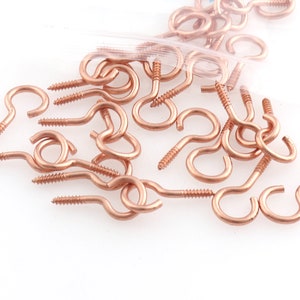 Rose Gold Eye Pin Connectors Eye Hook Screw Screw Eye Bails Screw Eye Hooks Screw for Beads,Jewelry Supply,Wholesale Screw Eye Bail
