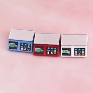 Miniature electronic scale Dollhouse accessories doll house Weighing Scales elegant tiny stuff for doll house decoration miniature tools