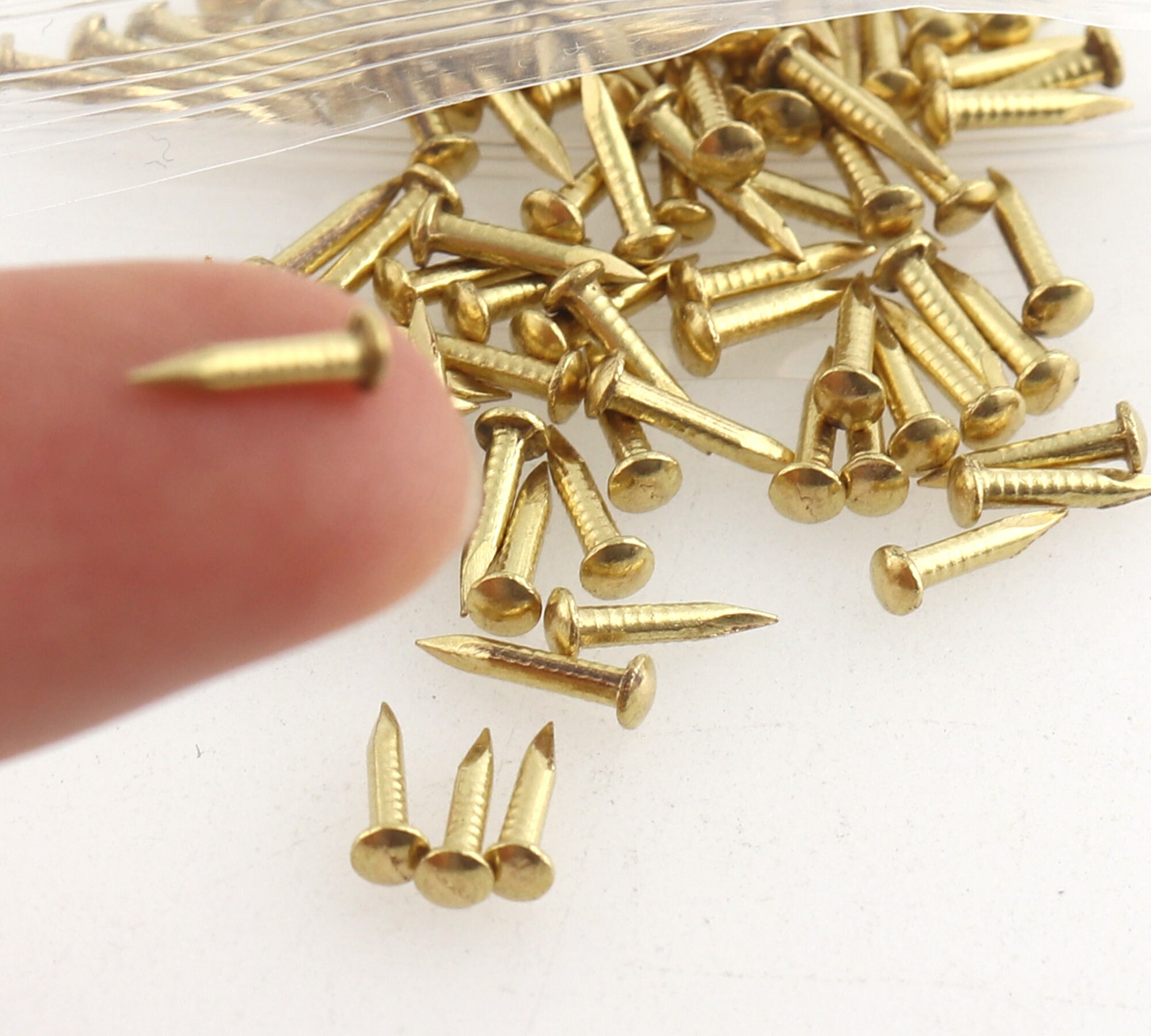 Gold wood screws machine screwstiny eye screwshinge Etsy
