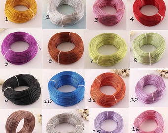 Alambre de aluminio para la máscara facial alambre de la nariz 18 Gauge 1mm de espesor alambre artesanal de aluminio, alambre de color para la joyería haciendo artesanías de cuentas, cable de aluminio