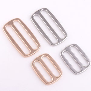 25mm/38mm rose gold/silver zinc alloy strap buckle. 10PCS Strap adjuster bags hardware Metal Purse backpack Buckles