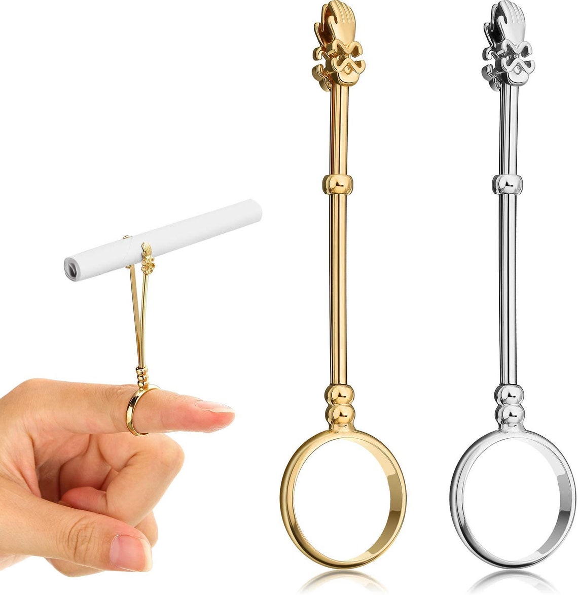 1pcs cigarette holder ring gift Elegant Hand Holding Ring Etsy