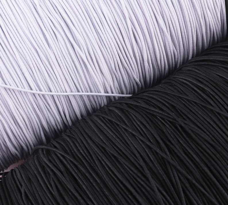 Elastic Cord White Nylon Elastic Bands Elastic String High Etsy
