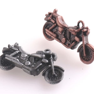 Mini motorcycle gifts, copper/silver motorcycle model pendants, mini metal motorcycle models, Christmas gifts, boys gifts