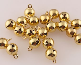 5/10pcs Opening copper bells pet bells Christmas bells small bells diy ornaments pendants ornaments bells