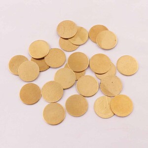 22Ga 0.6mm brass stamping discs,hand stamping blanks, yellow brass Disc,Solid Brass Disc 10pcs