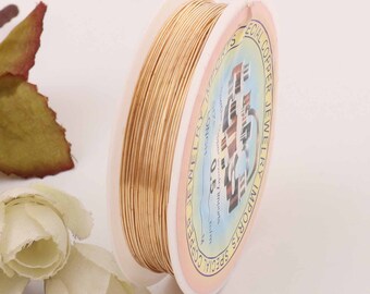 Raw Yellow Brass Wire 0.5mm 24 Gauge,5 meter Round Dead Soft wire,Jewelry Quality Brass, Wire Wrapping,Solid Yellow brass Wire