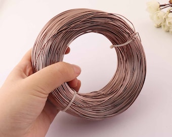 18 Gauge wire, 1mm thick Taupe Aluminum Craft Wire, colored wire for jewelry making,Light Brown Color aluminum line 10-20 meters