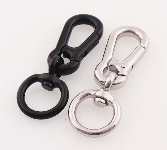 Heavy Duty Silver Swivel Hook Trigger Snap Hook Push Gate Clip Black  Lobster Clasp Metal Purse Hardware Accessories for Dog Dollar Bag Purse -   Canada