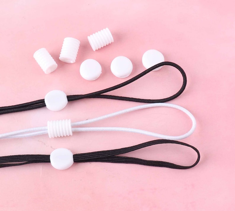 20pcs Tiny Silicon Cord Stopper Lock Adjustable Buckle for - Etsy