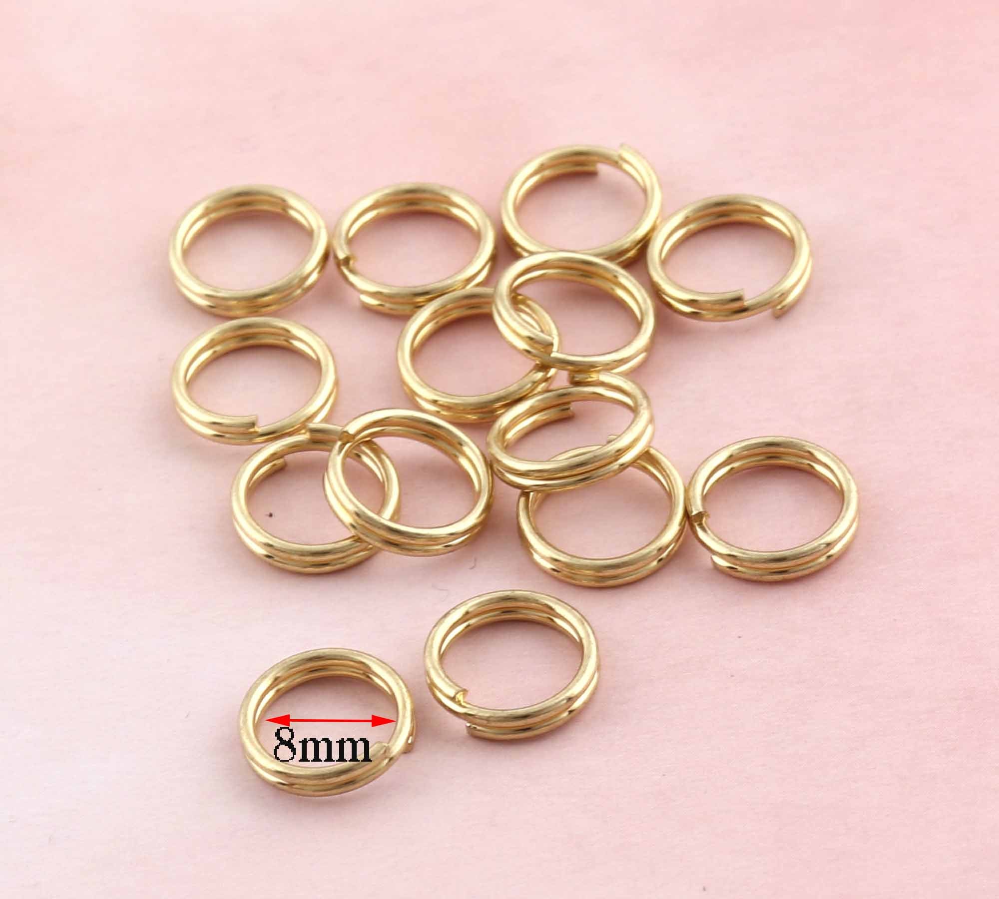Split Ring 8mmlight gold Key Rings200pcs Key Chain Supplies Etsy