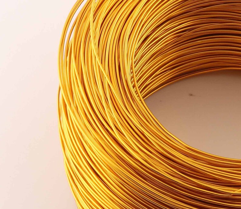 Diy handmade aluminum wire,Bulk Aluminum Wire,Round Pure gold Color,1.0mm 18gauge 5meters Aluminum line,metal wedding craft accessories