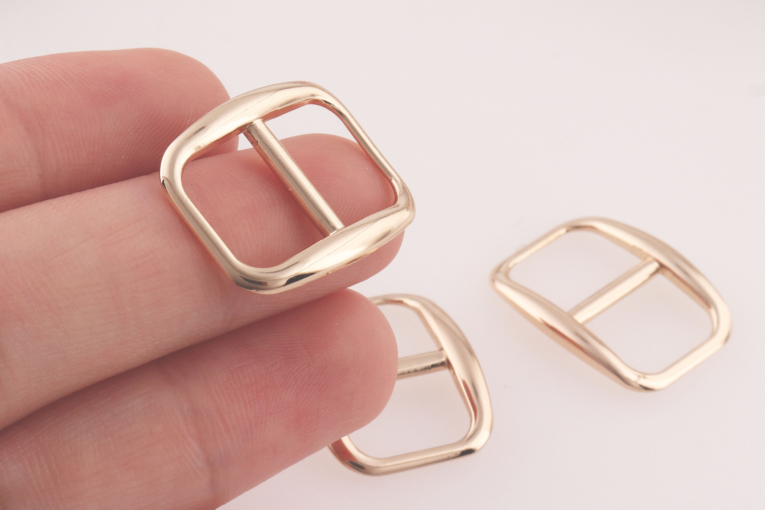 12mm Metal Gold Fastening Belt Buckle Shoe Accessories Square Etsy UK