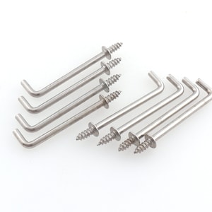 silver screws metal screw hooks Eye Hook Screw Eye Bails Metal Base Screw Eye Pin eye hooks Eye pins connectors vintage screws box screws