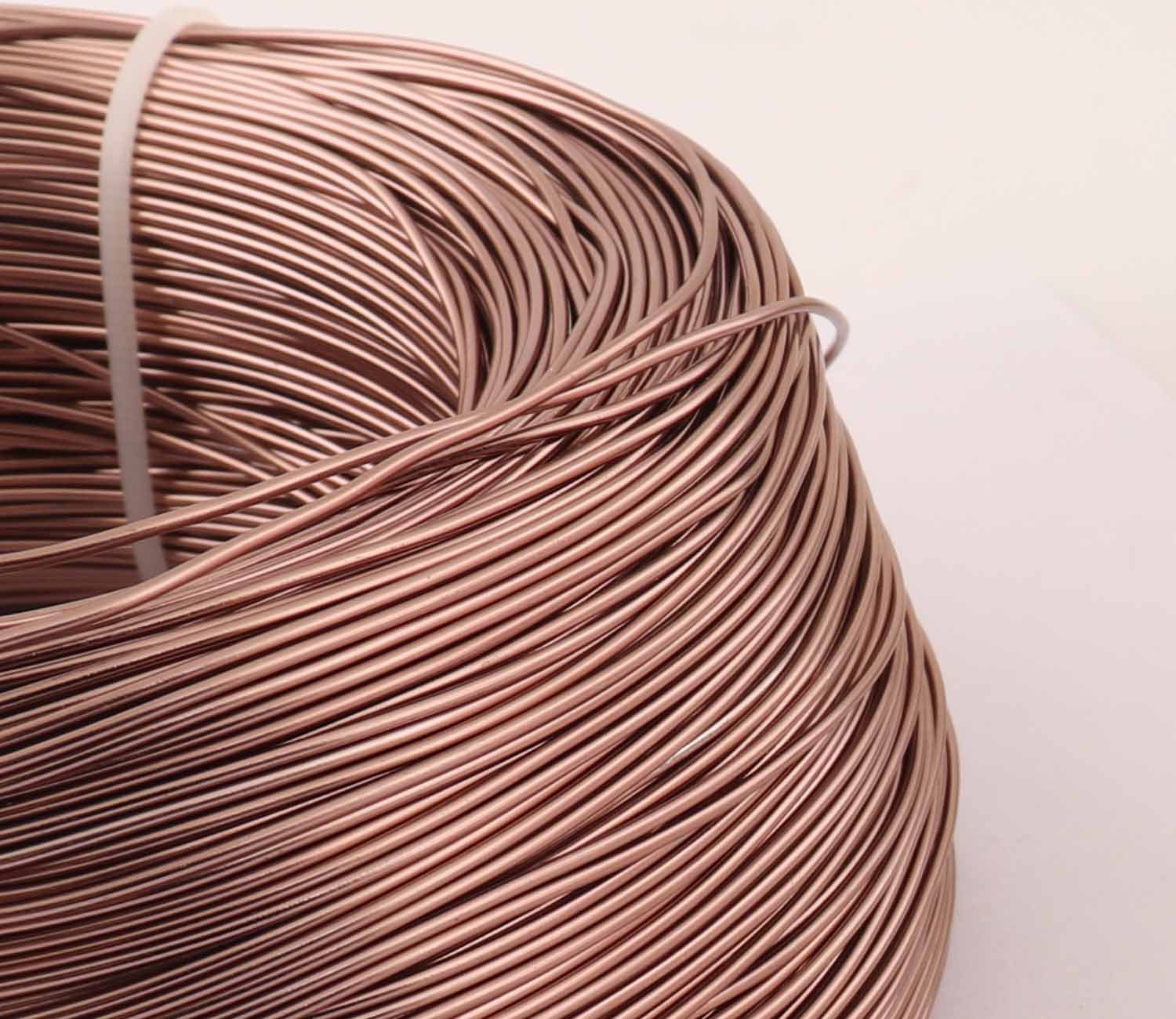 18 Gauge Wire, 1mm Thick Taupe Aluminum Craft Wire, Colored Wire