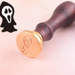 Scream skull man wax seal stamp,personalized custom wax seal stamp,interesting sealing wax stamp