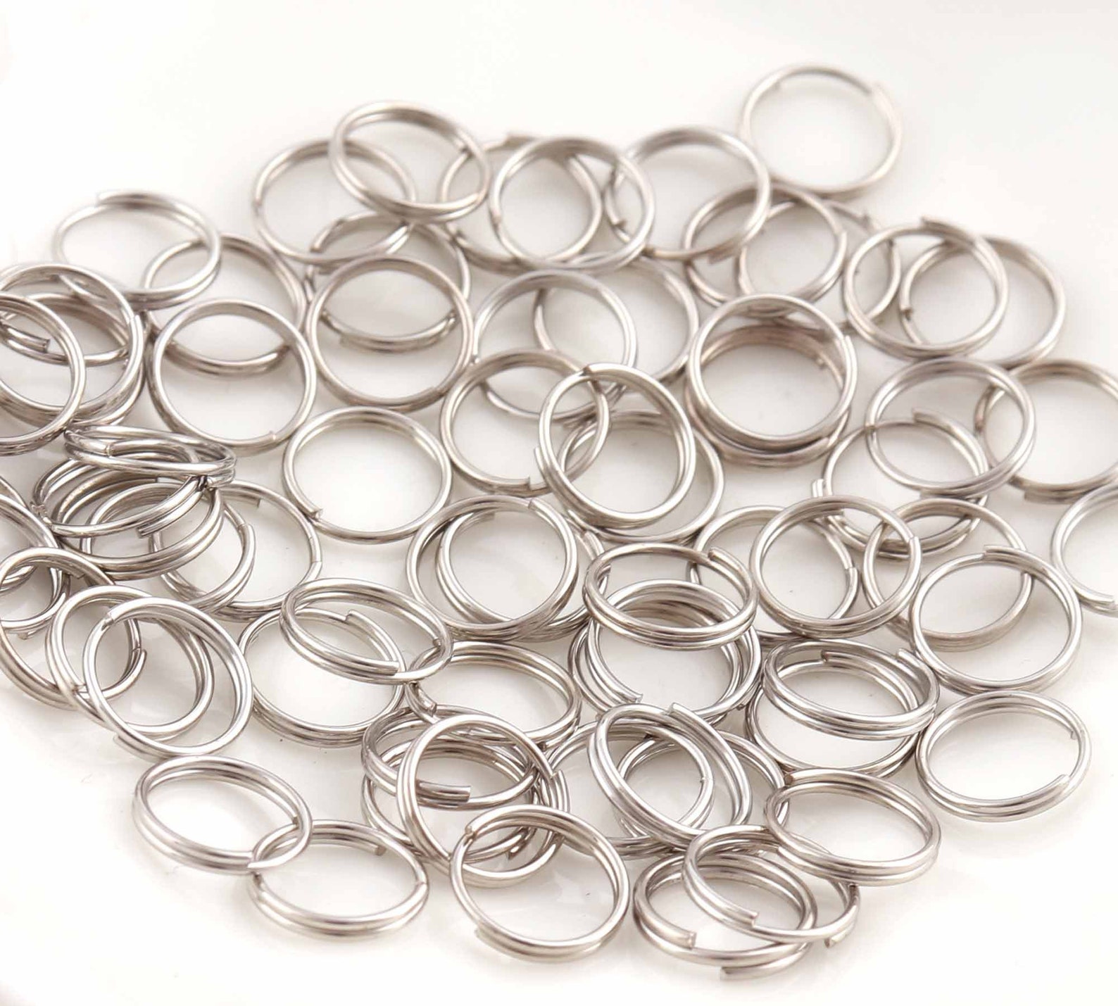 200pcssplit Rings 7mm Split Jump Rings Bulk Split Rings Double Etsy