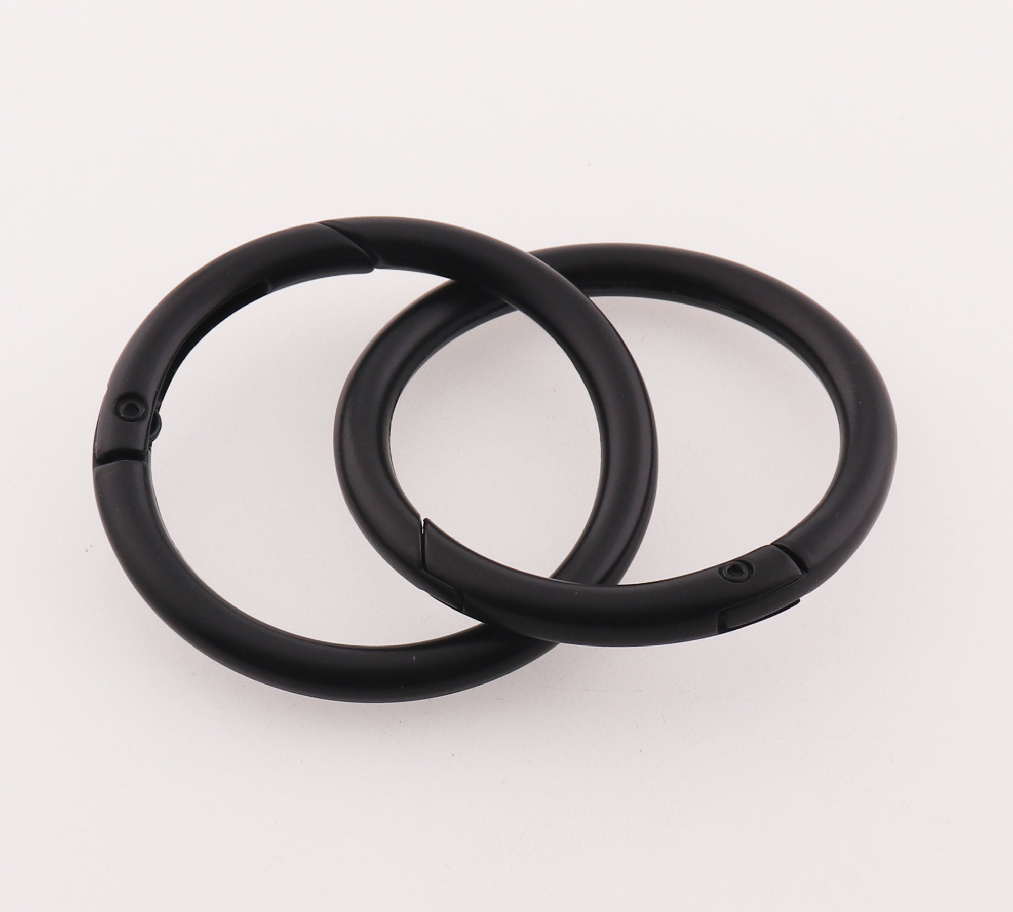 Black Spring O Ring Large Spring Ring Clasp Spring Gate Ring Etsy