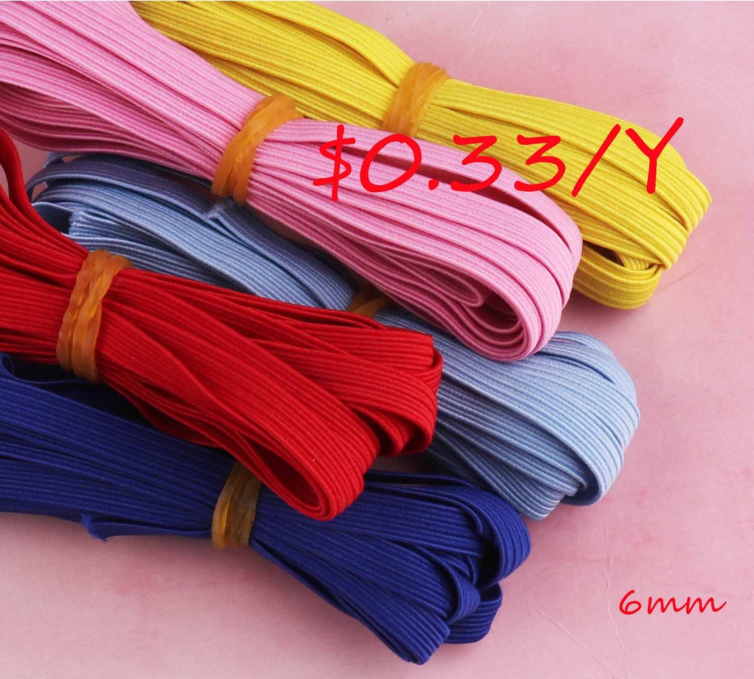 30Y/50Y Elastic Cord Nylon Elastic Bands High Quality Black Etsy