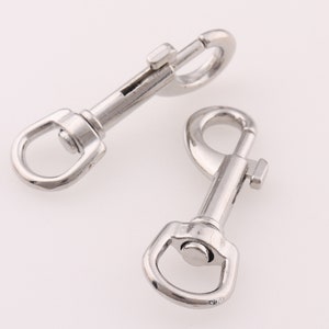 1/3/5pcs  Lanyard swivel hook metal  swivel clasp trigger snap hook push gate clip purse hardware key chain clasp for bag webbing dog collar