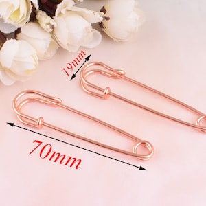 10 pcs rose gold safety pin,brooch pin,sweater pin,metal safety pins