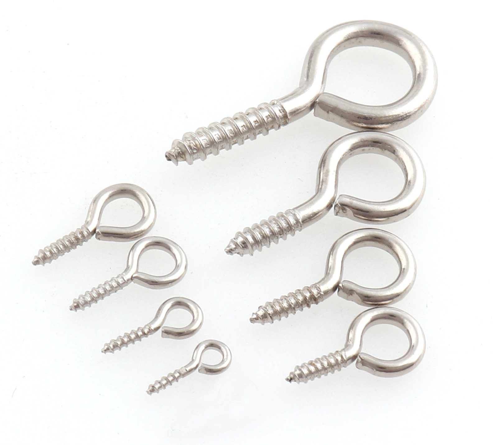 thumbnail image 2 of 600Pcs Gold & Silver Small Eye Hooks Screw, Premium Nigeria | Ubuy 2 of 12