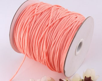 pink Shamballa Macrame Beading String 20-50 Yards,NYLON thread wire 2mm nylon line,braided cord Chinese Knotting Braided Nylon Cord