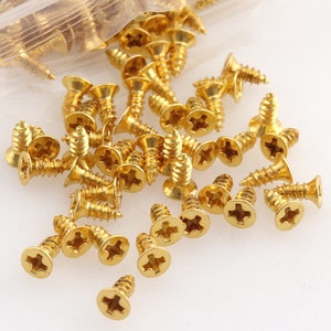 wood screws machine screws vintage screws box screws Gold hardware screws leather screws concrete screw assorted screw wholesales tiny screw